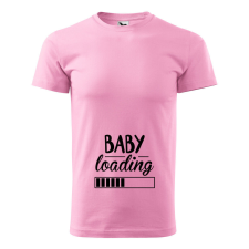 Póló Baby loading mintával - Rózsaszín XL méretben v1 ajándéktárgy