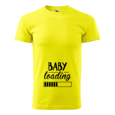 Póló Baby loading mintával - Sárga XL méretben v1 ajándéktárgy