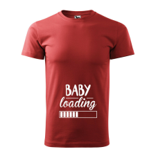 Póló Baby loading mintával - Terrakotta XXXL méretben v1 ajándéktárgy