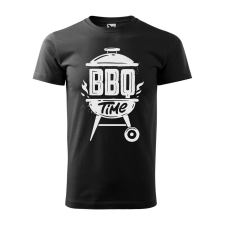  Póló BBQ time mintával - Fekete L méretben v1 ajándéktárgy