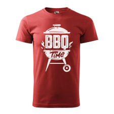  Póló BBQ time mintával - Terrakotta XXL méretben v1 ajándéktárgy