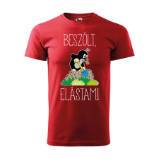 Póló Beszólt, elástam! mintával - Piros M méretben ajándéktárgy