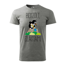  Póló Beszólt, elástam! mintával - Szürke XXL méretben ajándéktárgy