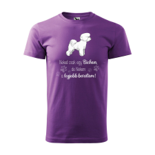 Póló Bichon mintával - Lila XL méretben ajándéktárgy