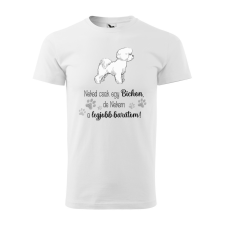  Póló Bichon  mintával Magenta 3XL egyedi ajándék