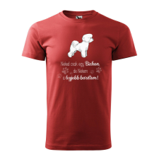 Póló Bichon mintával - Terrakotta XL méretben ajándéktárgy