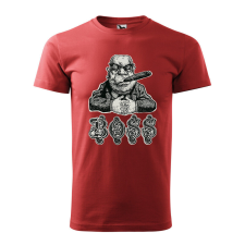  Póló Boss mintával - Terrakotta XXXL méretben ajándéktárgy