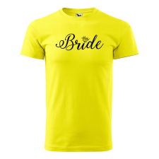  Póló Bride  mintával Sárga 2XL egyedi ajándék