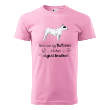 Póló Bullterrier mintával - Rózsaszín XL méretben v1 ajándéktárgy