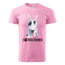  Póló Bullterrier mintával - Rózsaszín XL méretben v2 ajándéktárgy