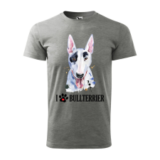  Póló Bullterrier mintával - Szürke M méretben v2 ajándéktárgy