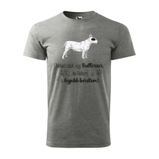 Póló Bullterrier mintával - Szürke S méretben v1 ajándéktárgy