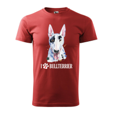 Póló Bullterrier mintával - Terrakotta S méretben v2 ajándéktárgy