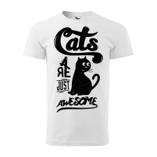  Póló Cats  mintával Magenta 4XL egyedi ajándék