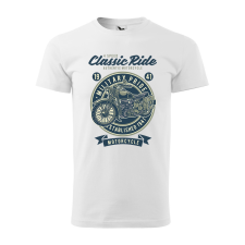  Póló Classic Ride  mintával Fehér M egyedi ajándék