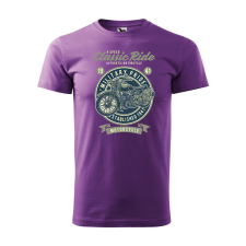 Póló Classic Ride mintával - Lila XXXL méretben ajándéktárgy
