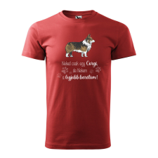 Póló Corgi mintával - Terrakotta XXXL méretben v1 ajándéktárgy