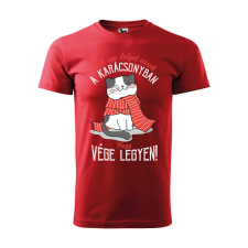 Póló Csak egy dolgot várok a karácsonyban V4 mintával - Piros XXXL méretben ajándéktárgy