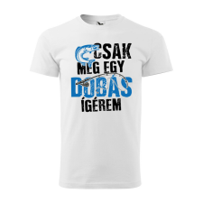 Póló Csak még egy dobás mintával - Fehér S méretben ajándéktárgy