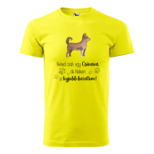  Póló Csivava mintával - Sárga M méretben ajándéktárgy
