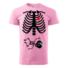  Póló Csontváz baba mintával - Rózsaszín L méretben ajándéktárgy
