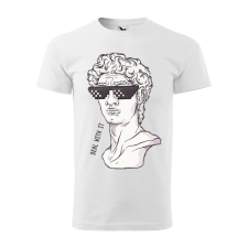  Póló Dávid mintával - Fehér XXXL méretben ajándéktárgy