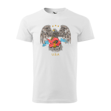 Póló Eagle mintával - Fehér XL méretben ajándéktárgy
