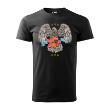Póló Eagle mintával - Fekete XL méretben ajándéktárgy