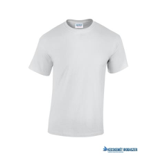 . Póló, férfi, környakú, 100% pamut, XL méret "Gildan", fehér munkaruha