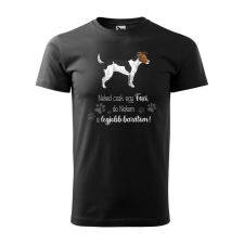Póló Foxi mintával - Fekete XXXL méretben ajándéktárgy