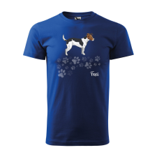  Póló Foxi  mintával Kék S egyedi ajándék