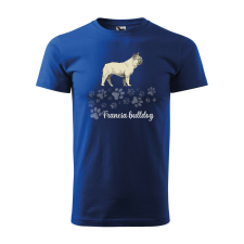  Póló Francia bulldog mintával - Kék XL méretben ajándéktárgy