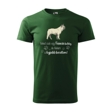  Póló Francia bulldog  mintával Zöld S egyedi ajándék