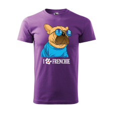 Póló Frenchie mintával - Lila XXXL méretben ajándéktárgy