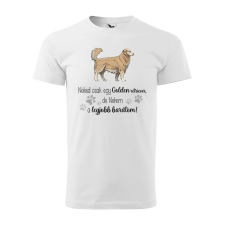 Póló Golden retriver mintával - Fehér S méretben ajándéktárgy