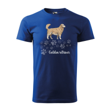Póló Golden retriver mintával - Kék XXXL méretben ajándéktárgy