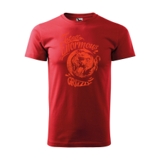  Póló Grizzly  mintával Piros XL egyedi ajándék