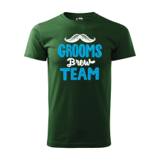 Póló Grooms brew team mintával - Zöld S méretben ajándéktárgy