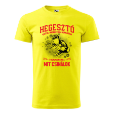  Póló Hegesztő vagyok mintával - Sárga L méretben ajándéktárgy