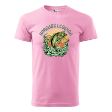  Póló Horgász legenda mintával - Rózsaszín L méretben ajándéktárgy