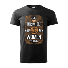 Póló I like my whisky mintával - Fekete XXXL méretben ajándéktárgy