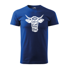  Póló Keep calm and love cows  mintával Kék 3XL egyedi ajándék