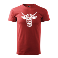 Póló Keep calm and love cows mintával - Terrakotta XL méretben ajándéktárgy