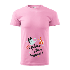  Póló Már úton vagyok! mintával - Rózsaszín M méretben ajándéktárgy