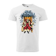  Póló Merry christmas mintával - Fehér XXXL méretben ajándéktárgy