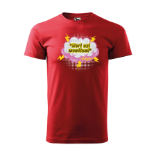  Póló Mert azt mondtam mintával - Piros S méretben ajándéktárgy