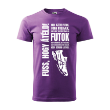  Póló Nem azért futok mintával - Lila L méretben ajándéktárgy