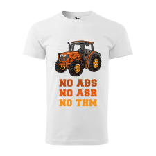 Póló No ABKS No ASR No THM mintával - Fehér L méretben ajándéktárgy
