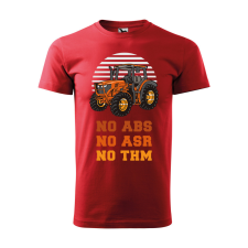  Póló No ABKS No ASR No THM  mintával Piros L egyedi ajándék