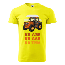 Póló No ABKS No ASR No THM mintával - Sárga S méretben ajándéktárgy